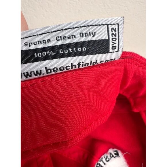 Eastbourne Borough F.C. Red Baseball Cap Adjustable Embroidered Logo Priory Lane - Picture 8 of 11